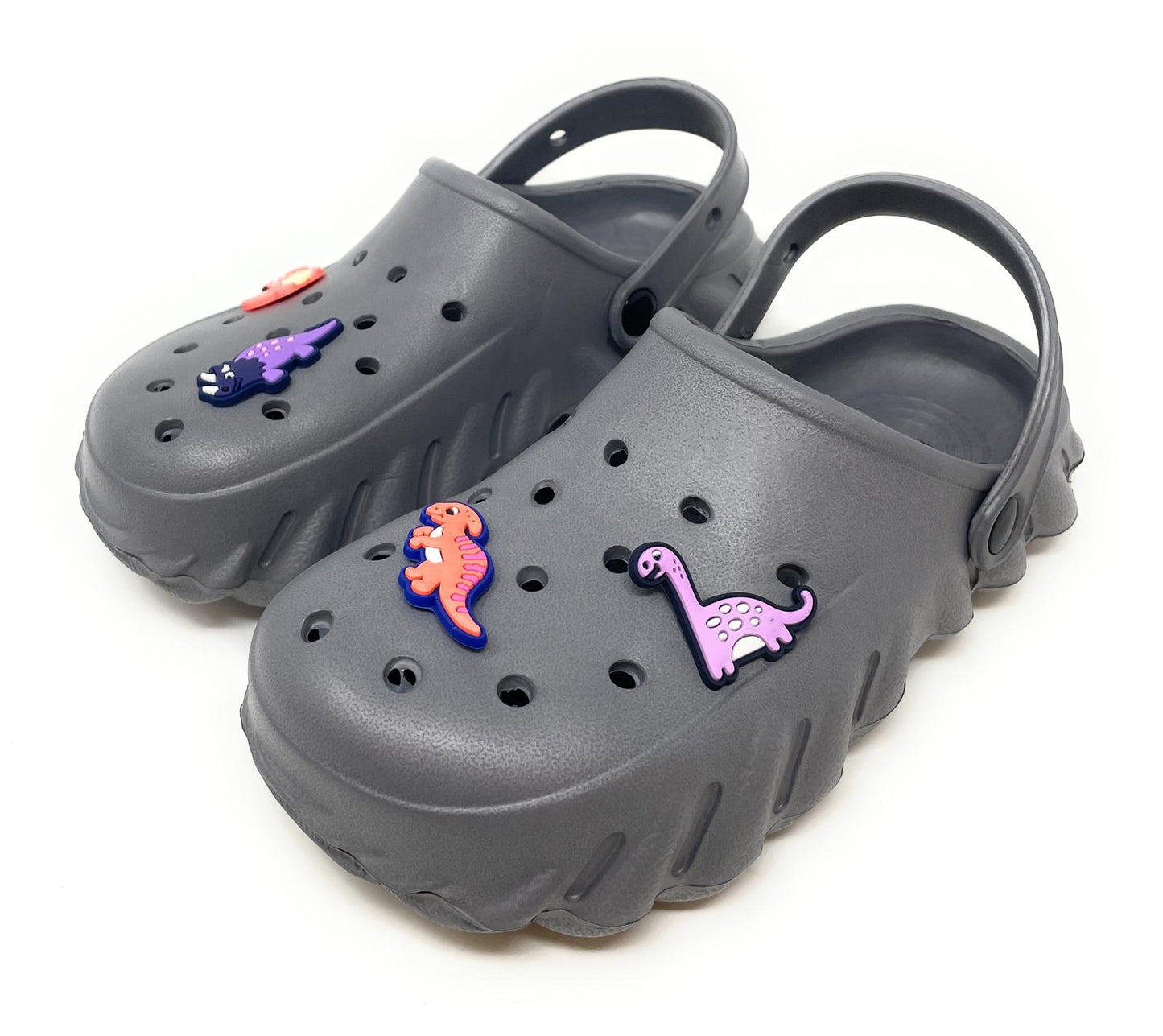 JEFFRICO Boys Clogs with Charms Lightweight Slip On Garden Shoes for Boys Comfort Clogs