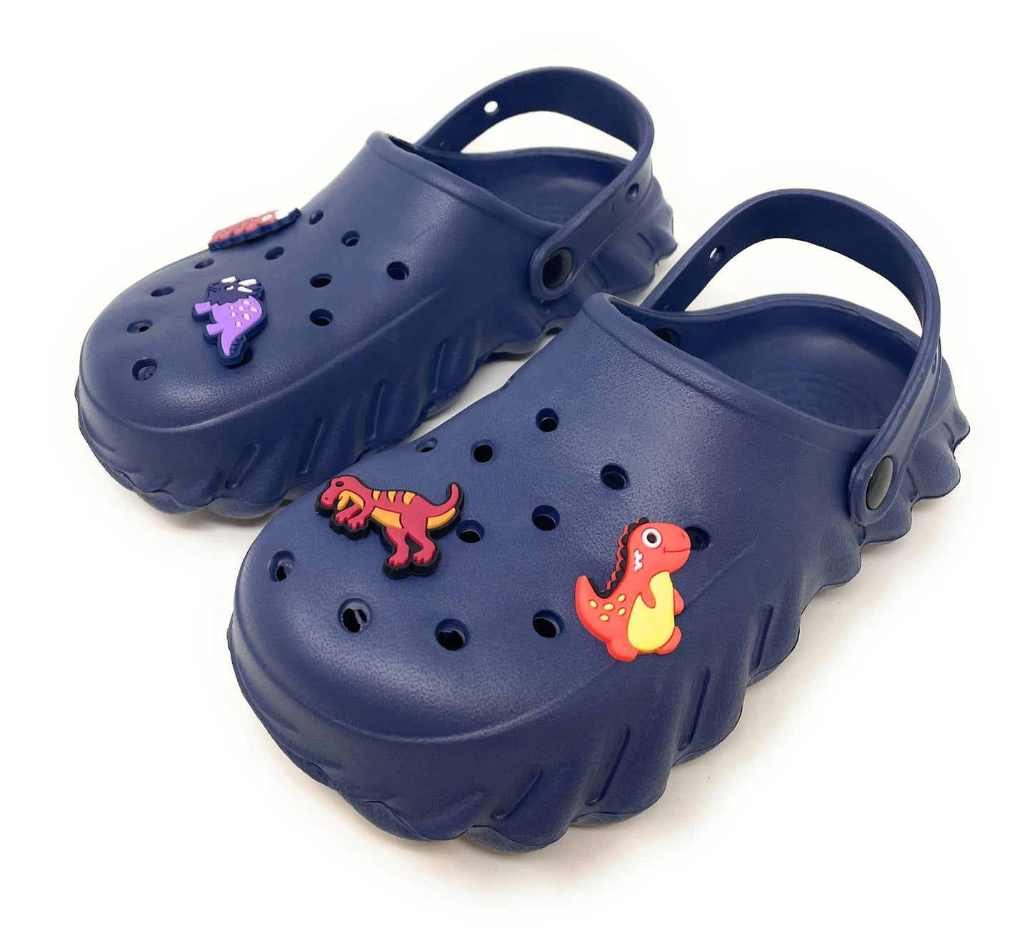 JEFFRICO Boys Clogs with Charms Lightweight Slip On Garden Shoes for Boys Comfort Clogs
