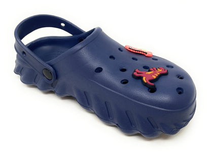 JEFFRICO Boys Clogs with Charms Lightweight Slip On Garden Shoes for Boys Comfort Clogs