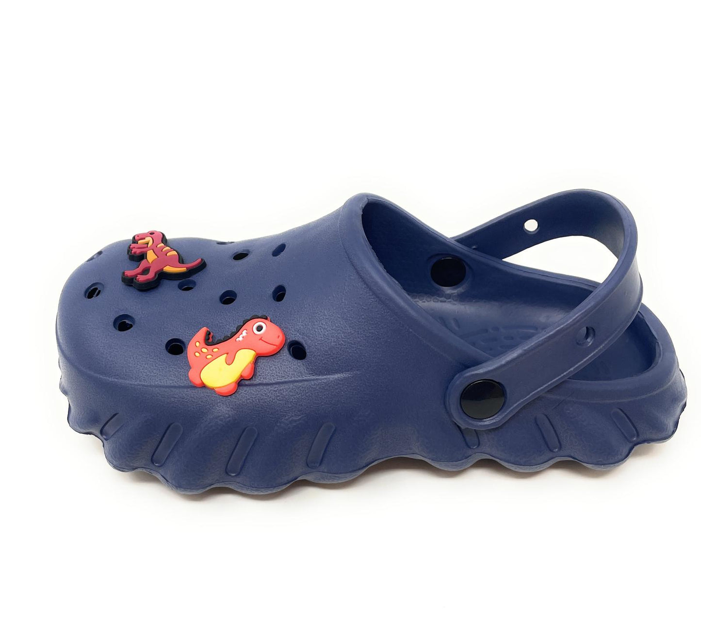 JEFFRICO Boys Clogs with Charms Lightweight Slip On Garden Shoes for Boys Comfort Clogs