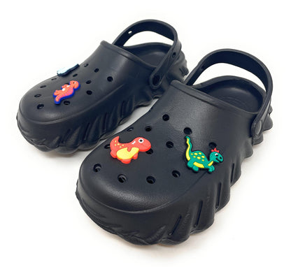 JEFFRICO Boys Clogs with Charms Lightweight Slip On Garden Shoes for Boys Comfort Clogs