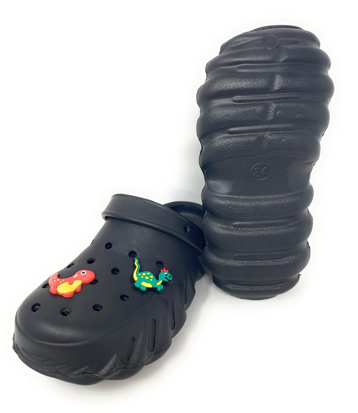 JEFFRICO Boys Clogs with Charms Lightweight Slip On Garden Shoes for Boys Comfort Clogs