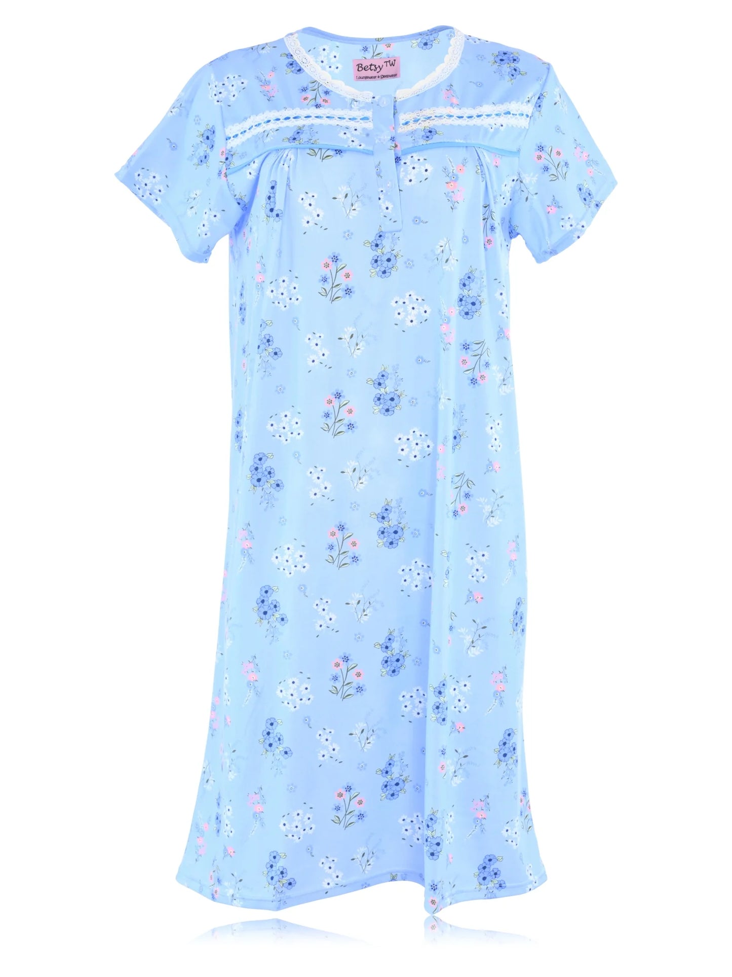 JEFFRICO Womens Nightgowns Sleepwear Soft Pajama Dress Nightshirts