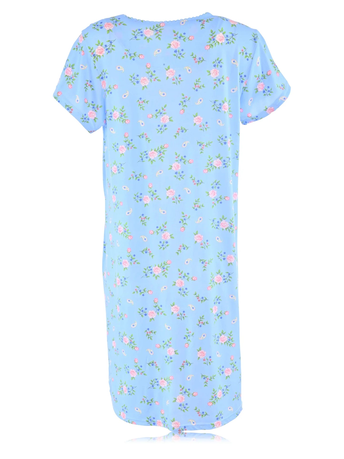 JEFFRICO Womens Short Sleeve Nightgowns Sleepwear Soft Pajama Dress Nightshirts