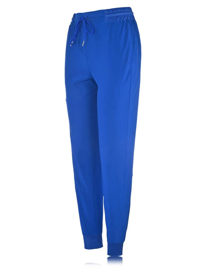 JEFFRICO Scrubs For Women Scrub Set V-Neck Scrub Top and Jogger Scrub Pants Lightweight 4 Way Stretch Soft 5 Pockets