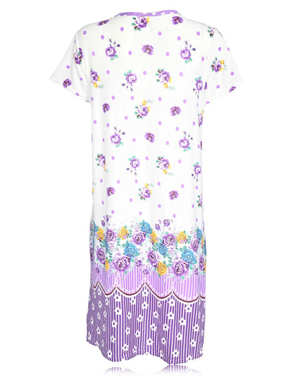 JEFFRICO Womens Nightgowns Sleepwear Soft Pajama Dress Nightshirts