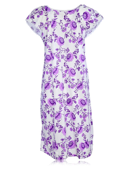 JEFFRICO Womens Nightgowns Sleepwear Soft Pajama Dress Nightshirts