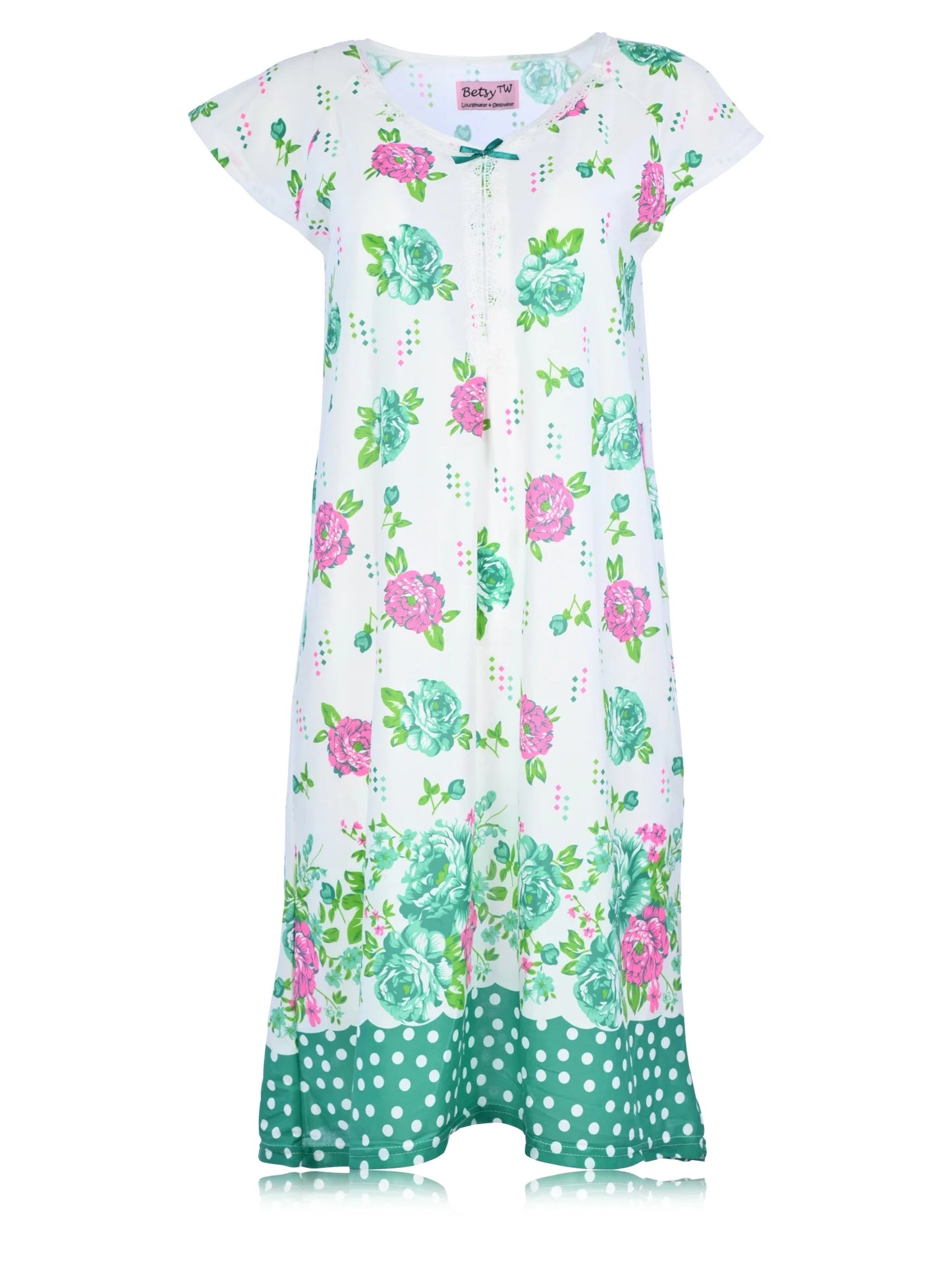 JEFFRICO Womens Nightgowns Sleepwear Soft Pajama Dress Nightshirts
