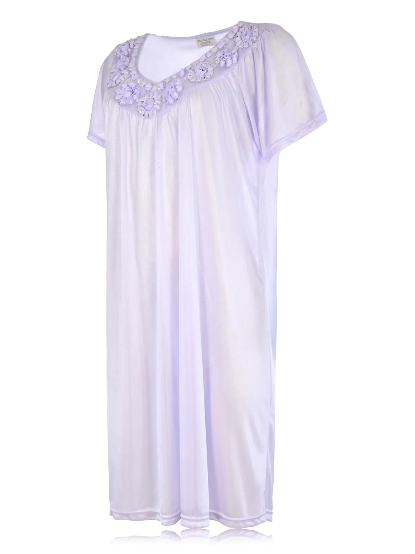 JEFFRICO Womens Short Sleeve Nightgowns Sleepwear Soft Pajama Dress Nightshirts