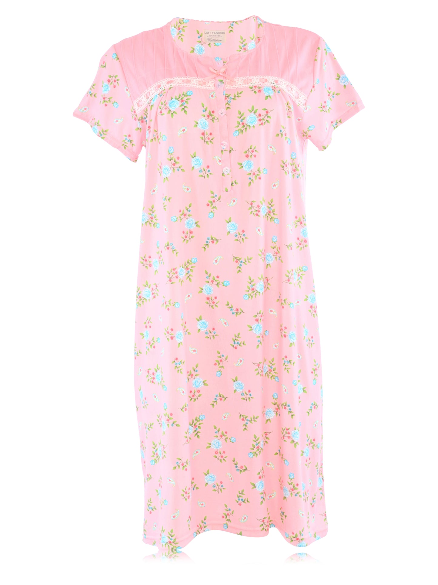 JEFFRICO Womens Short Sleeve Nightgowns Sleepwear Soft Pajama Dress Nightshirts