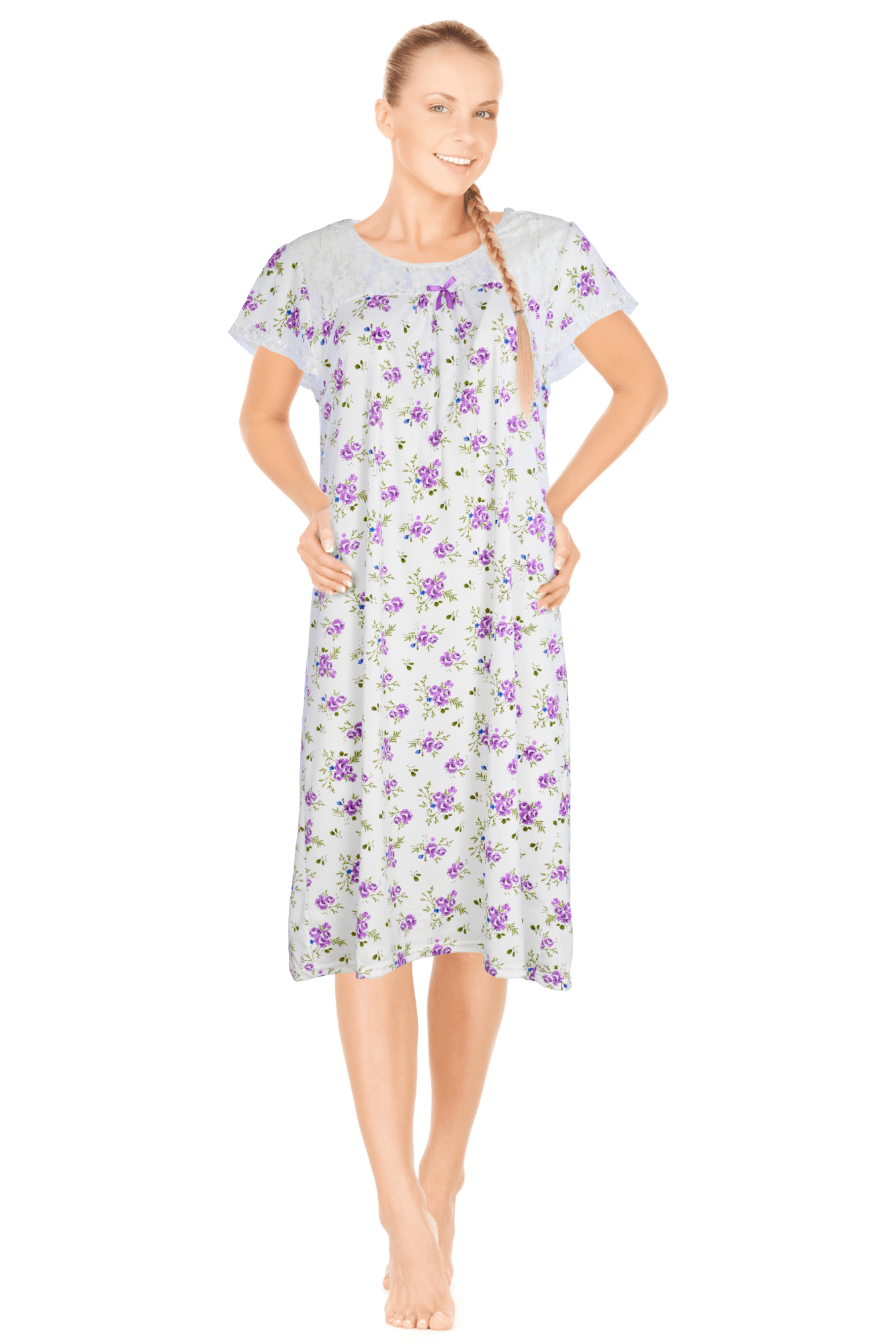 JEFFRICO Womens Nightgowns Sleepwear Soft Pajama Dress Nightshirts