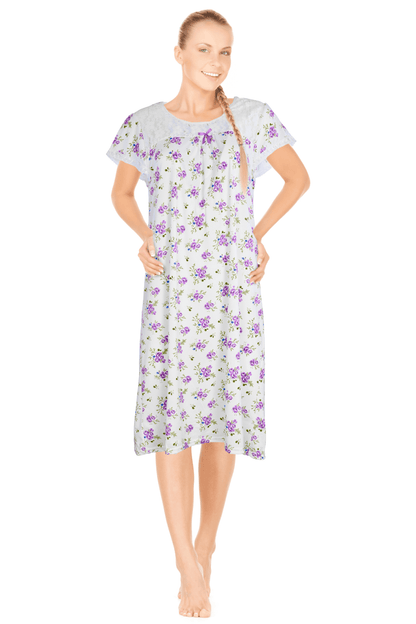JEFFRICO Womens Nightgowns Sleepwear Soft Pajama Dress Nightshirts
