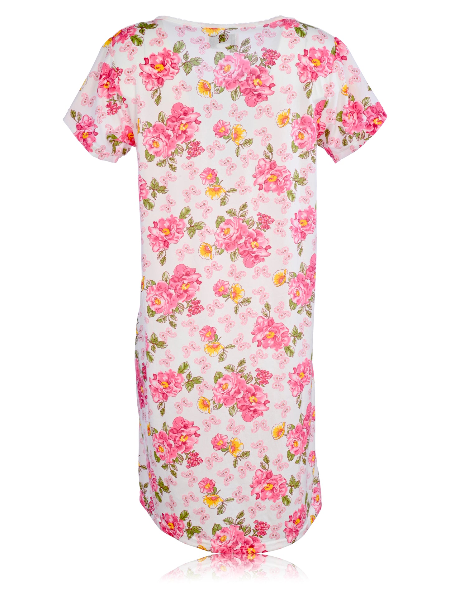 JEFFRICO Womens Nightgowns Short Sleeve Sleepwear Soft Pajama Dress Nightshirts