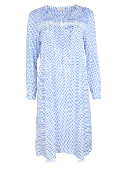JEFFRICO Womens Long Sleeve Nightgowns Sleepwear Soft Pajama Dress Nightshirts