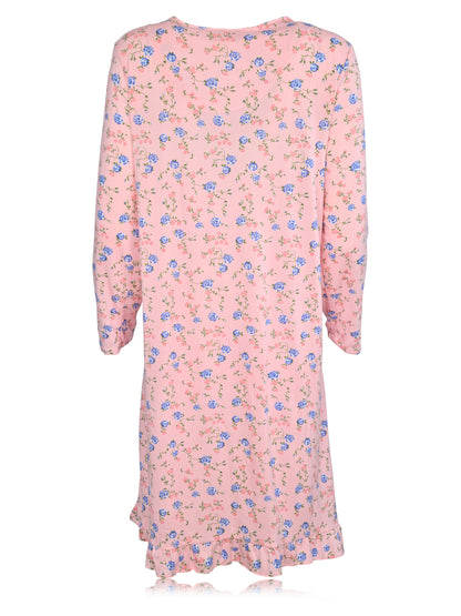 JEFFRICO Womens Long Sleeve Nightgowns Sleepwear Soft Pajama Dress Nightshirts