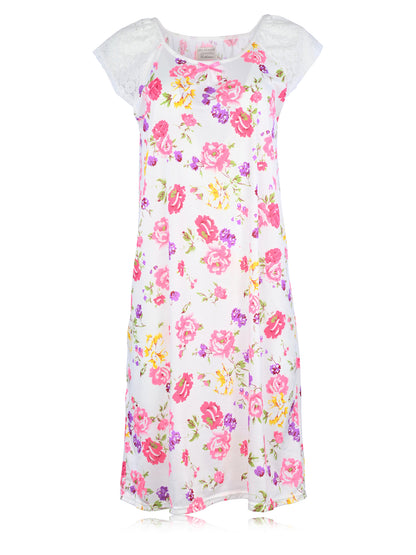 JEFFRICO Womens Nightgowns Sleepwear Soft Pajama Dress Nightshirts