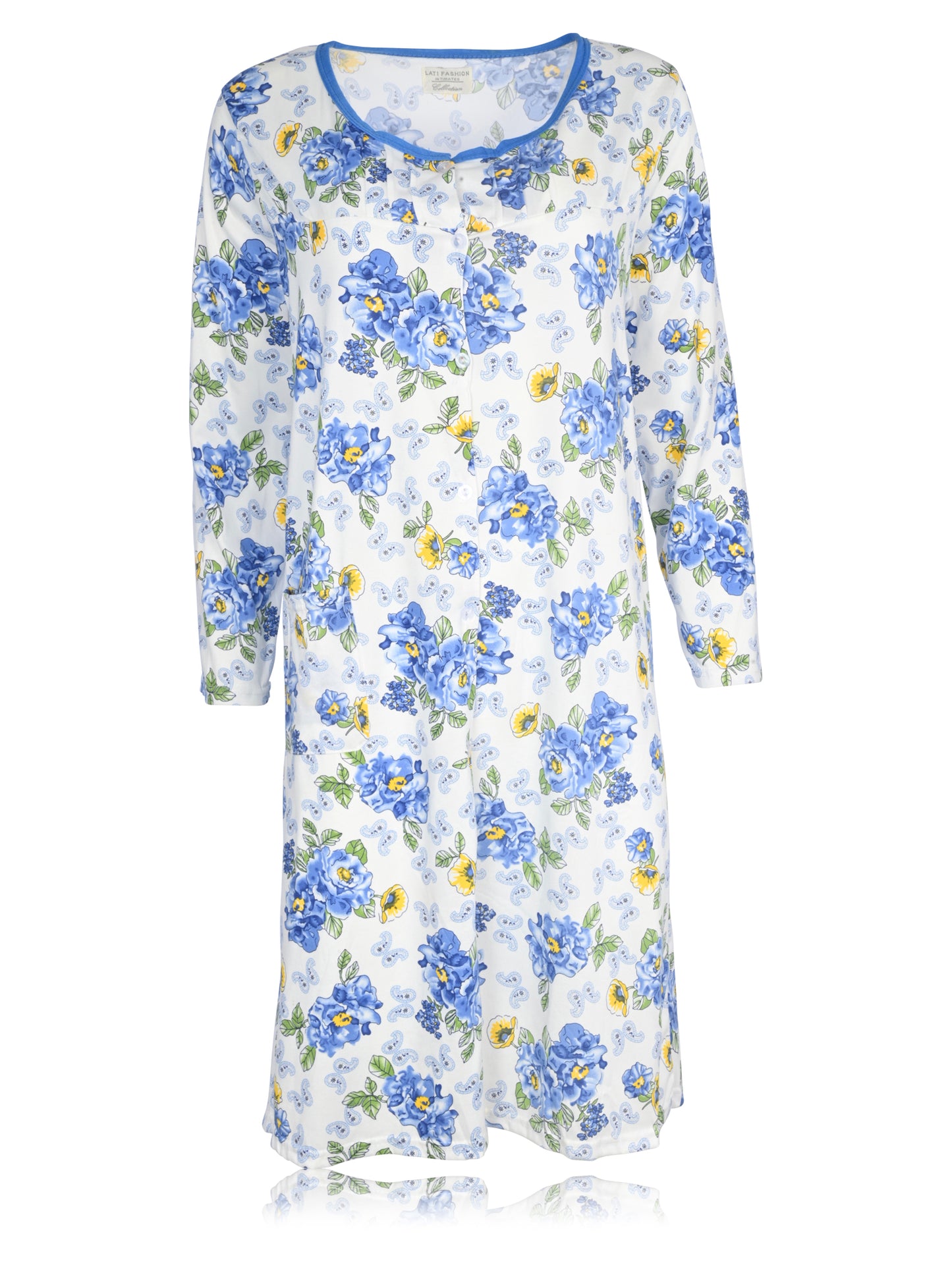 JEFFRICO Womens Long Sleeve Nightgowns Sleepwear Soft Pajama Dress Nightshirts