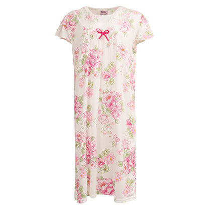 JEFFRICO Womens Nightgowns Sleepwear Soft Pajama Dress Nightshirts