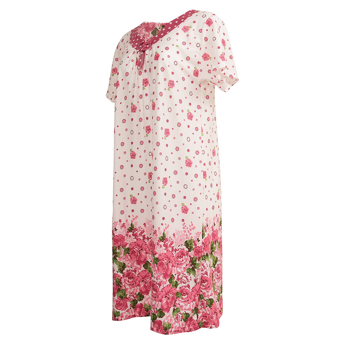 JEFFRICO Womens Nightgowns Short Sleeve Sleepwear Soft Pajama Dress Nightshirts