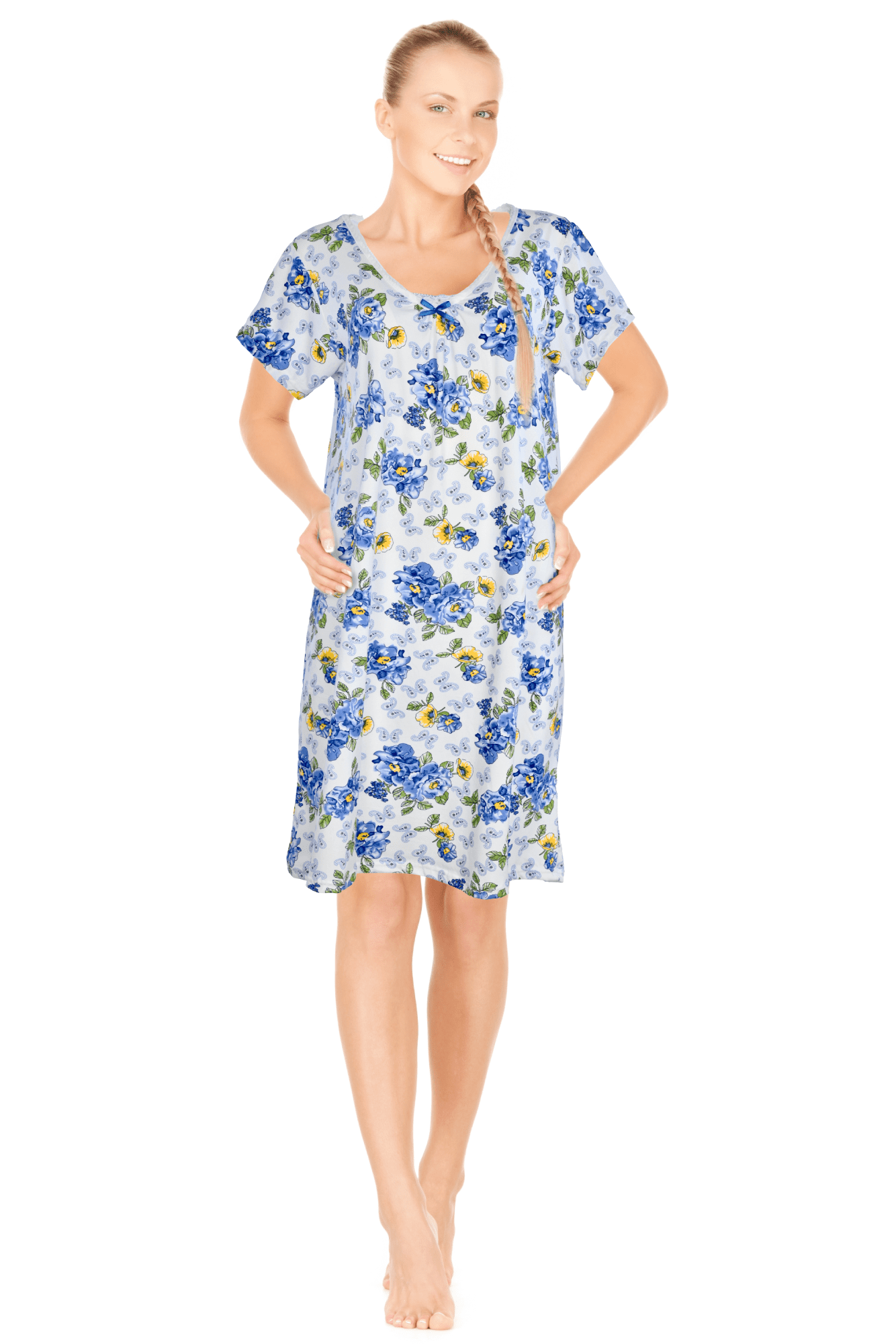JEFFRICO Womens Nightgowns Sleepwear Soft Pajama Dress Nightshirts