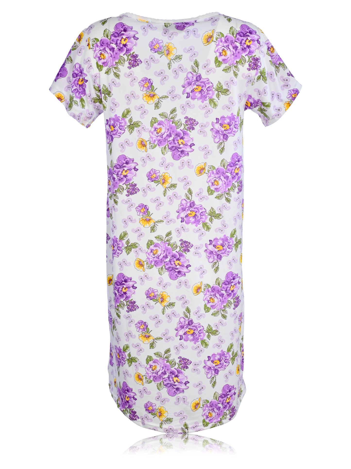 JEFFRICO Womens Nightgowns Short Sleeve Sleepwear Soft Pajama Dress Nightshirts