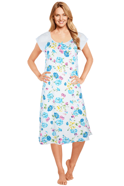 JEFFRICO Womens Nightgowns Sleepwear Soft Pajama Dress Nightshirts
