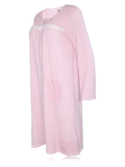 JEFFRICO Womens Long Sleeve Nightgowns Sleepwear Soft Pajama Dress Nightshirts