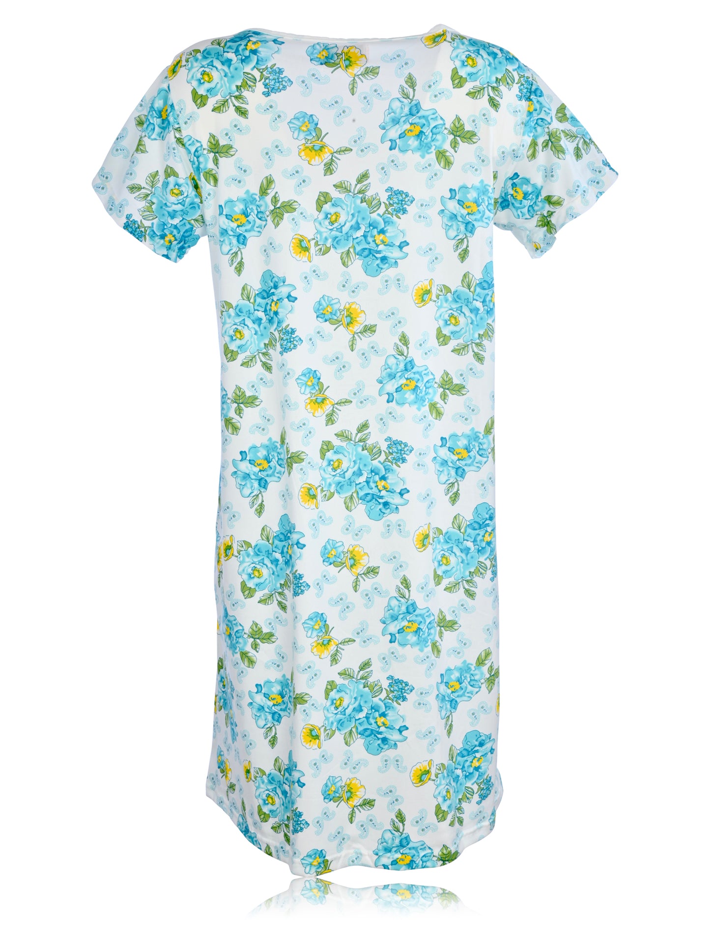 JEFFRICO Womens Nightgowns Short Sleeve Sleepwear Soft Pajama Dress Nightshirts
