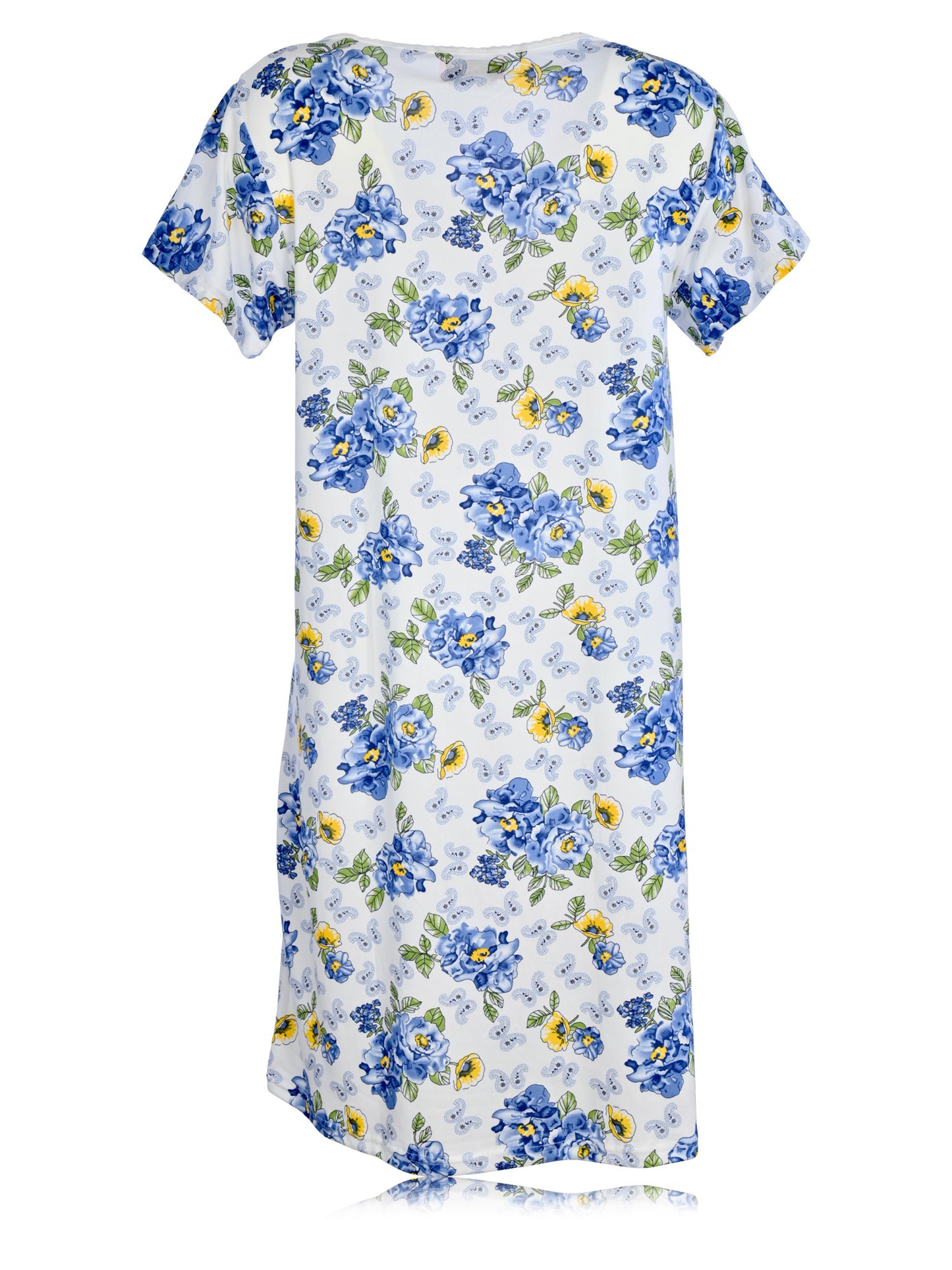 JEFFRICO Womens Nightgowns Short Sleeve Sleepwear Soft Pajama Dress Nightshirts