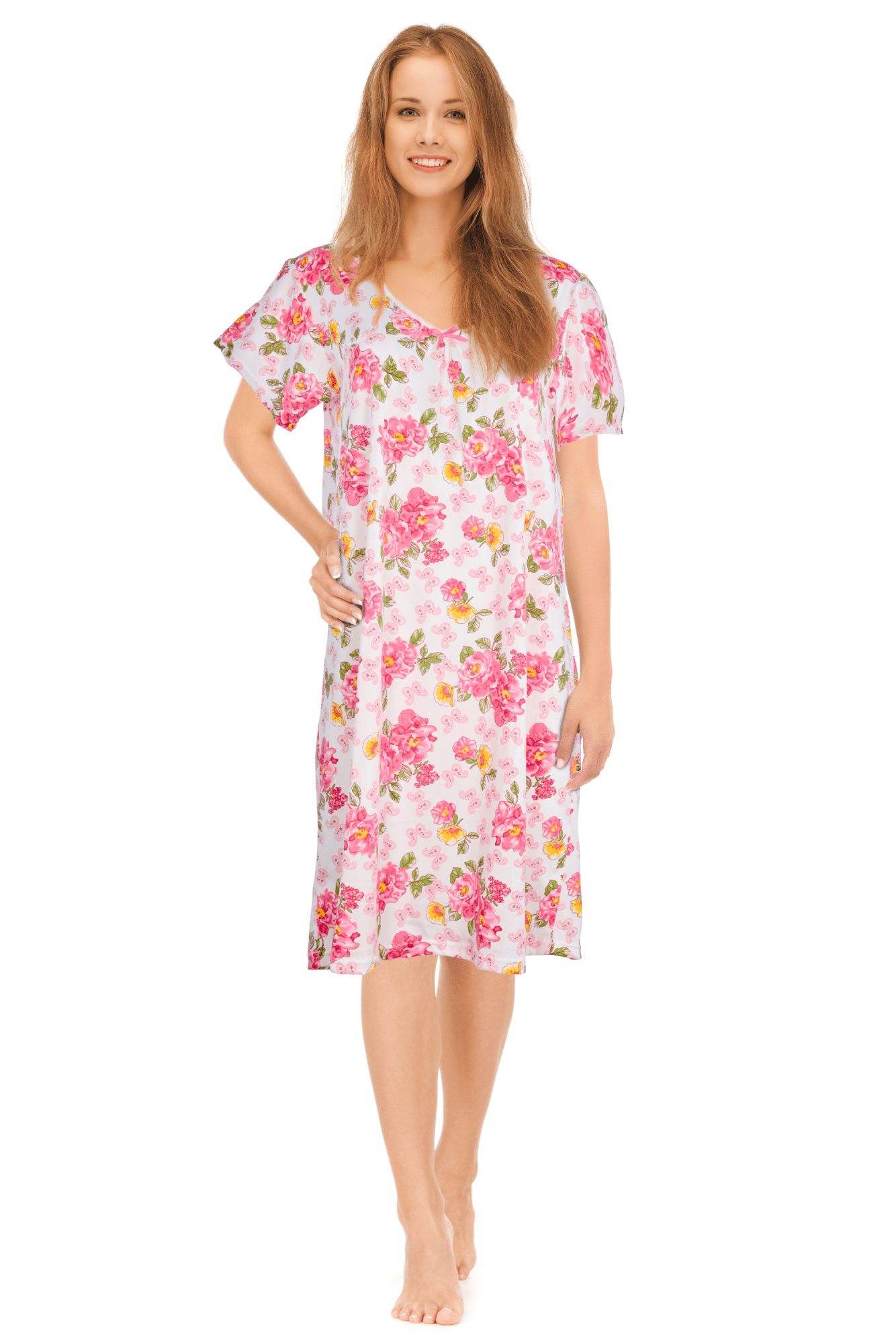JEFFRICO Womens Nightgowns Sleepwear Soft Pajama Dress Nightshirts