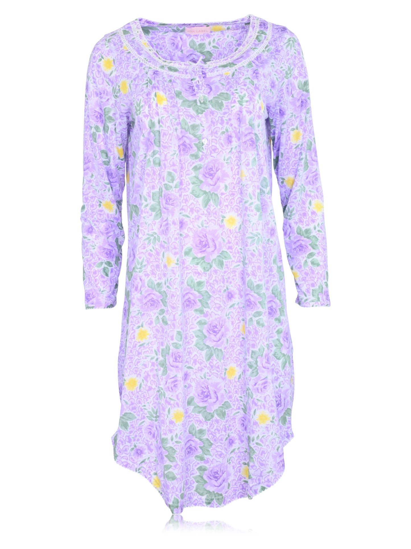 JEFFRICO Womens Long Sleeve Nightgowns Sleepwear Soft Pajama Dress Nightshirts