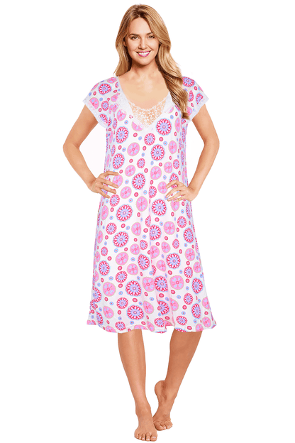 JEFFRICO Womens Nightgowns Sleepwear Soft Pajama Dress Nightshirts