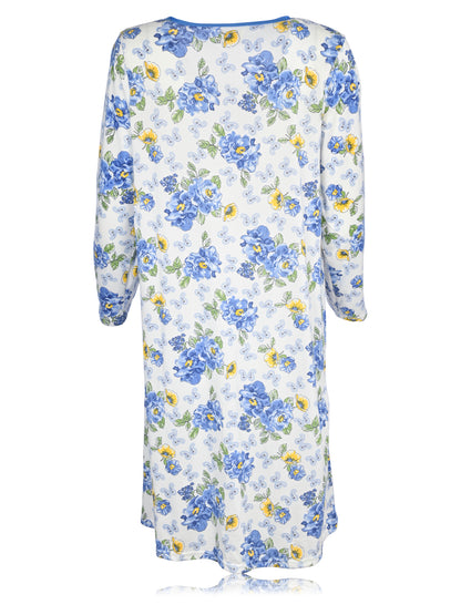 JEFFRICO Womens Long Sleeve Nightgowns Sleepwear Soft Pajama Dress Nightshirts