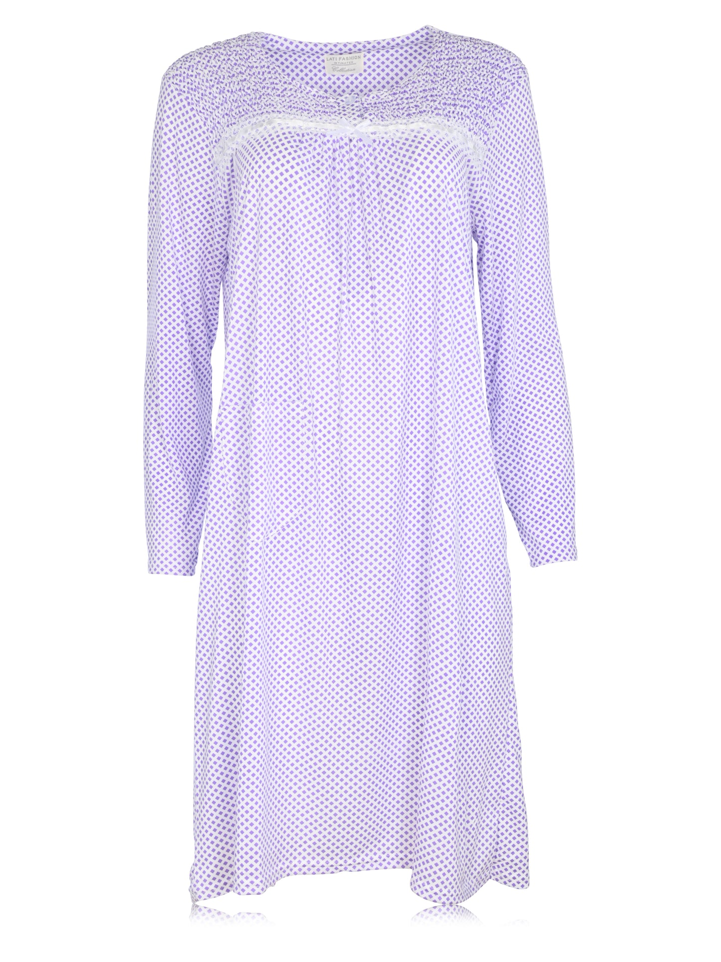 JEFFRICO Womens Long Sleeve Nightgowns Sleepwear Soft Pajama Dress Nightshirts