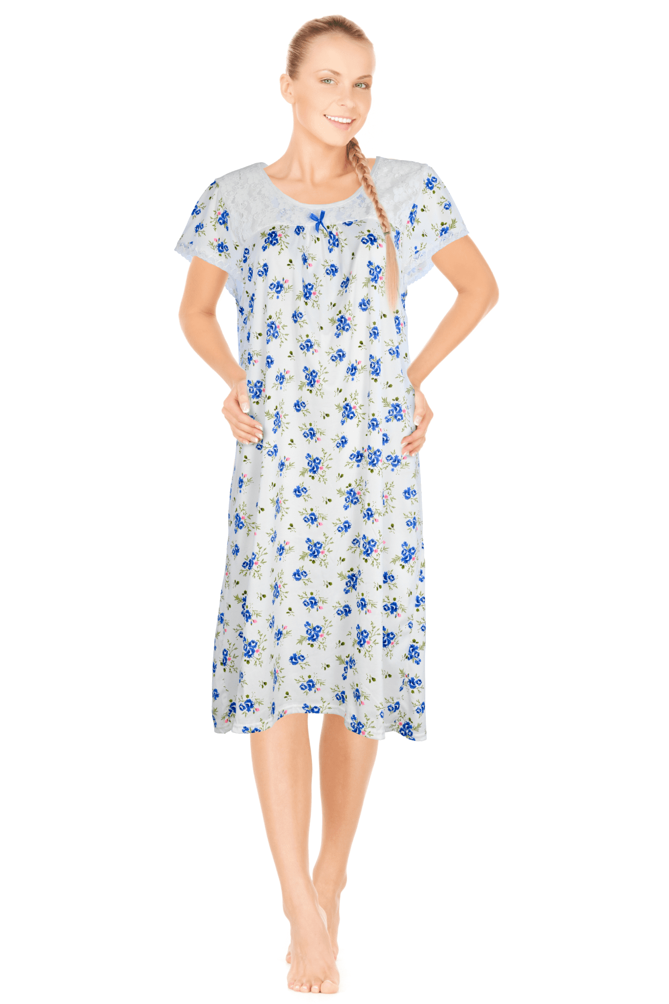 JEFFRICO Womens Nightgowns Sleepwear Soft Pajama Dress Nightshirts