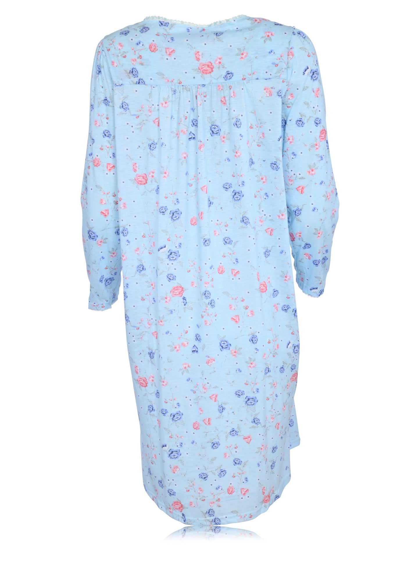 JEFFRICO Womens Long Sleeve Nightgowns Sleepwear Soft Pajama Dress Nightshirts