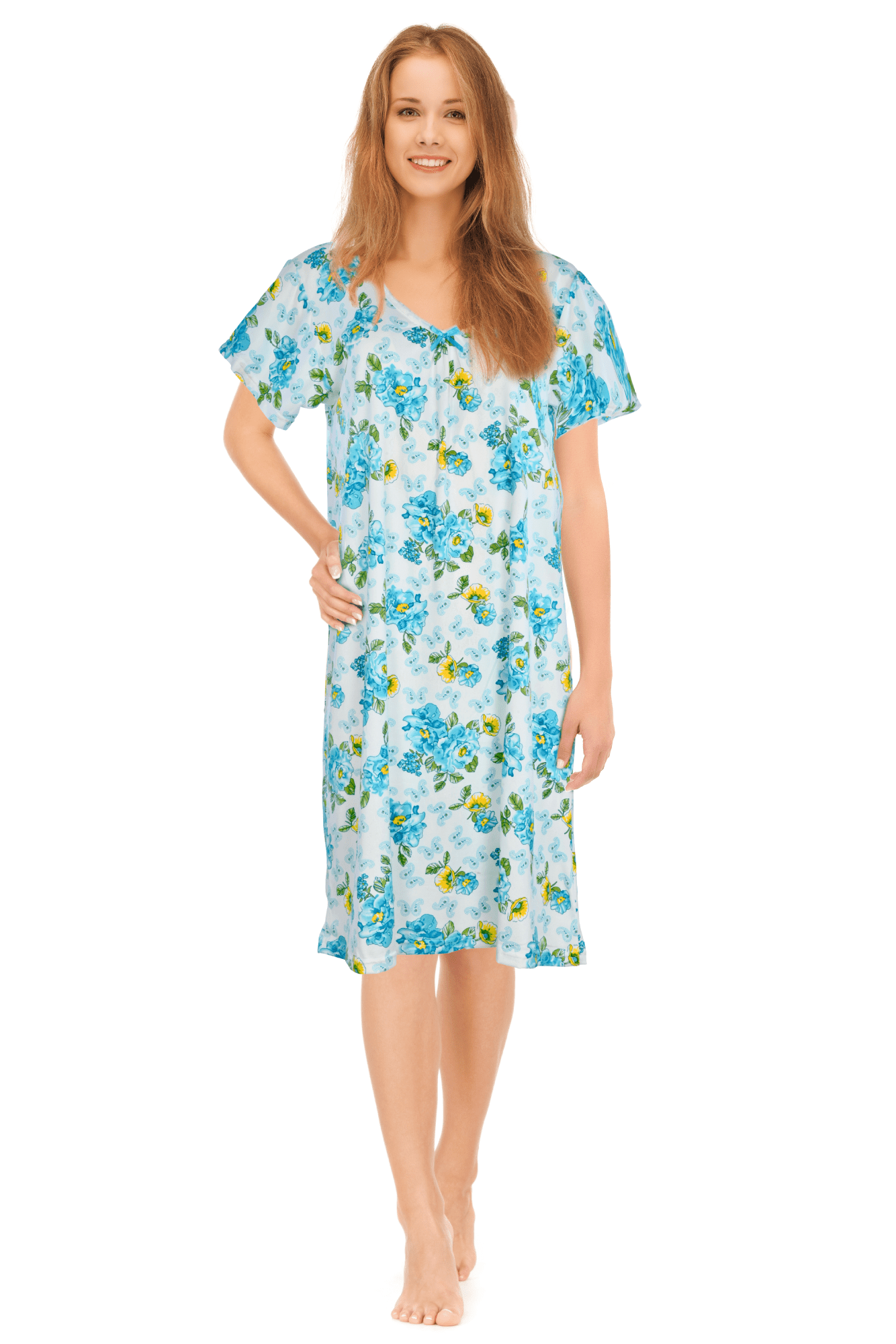 JEFFRICO Womens Nightgowns Sleepwear Soft Pajama Dress Nightshirts