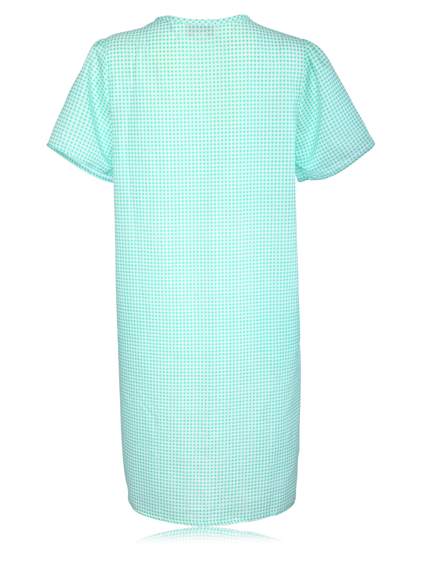 JEFFRICO House Dresses for Women with Pockets - Lightweight Breathable Short Sleeve Muumuu & Nightgowns - Snap Front Housecoat and Dusters for Women
