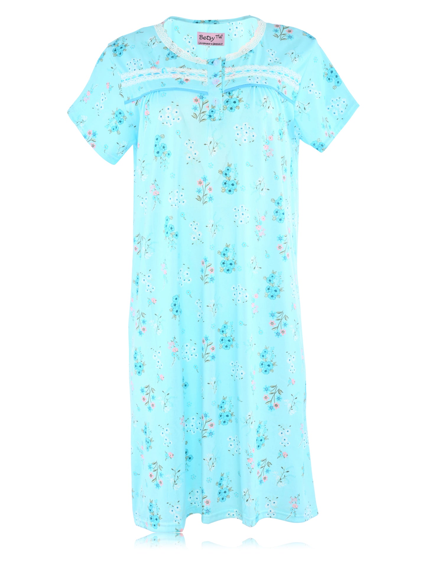 JEFFRICO Womens Nightgowns Sleepwear Soft Pajama Dress Nightshirts