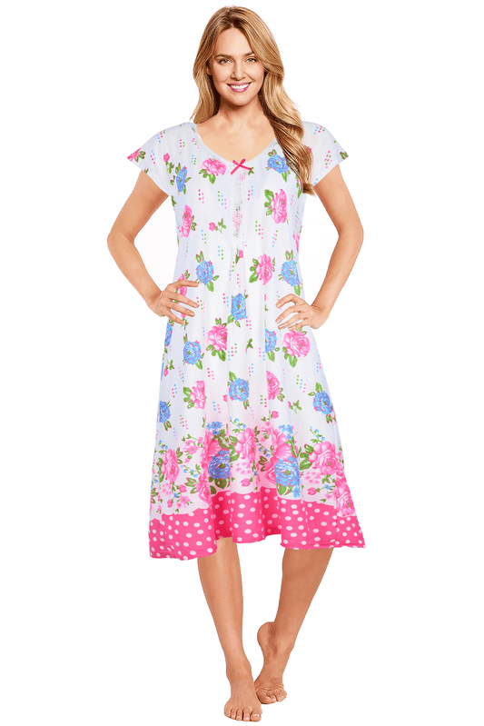 JEFFRICO Womens Nightgowns Sleepwear Soft Pajama Dress Nightshirts