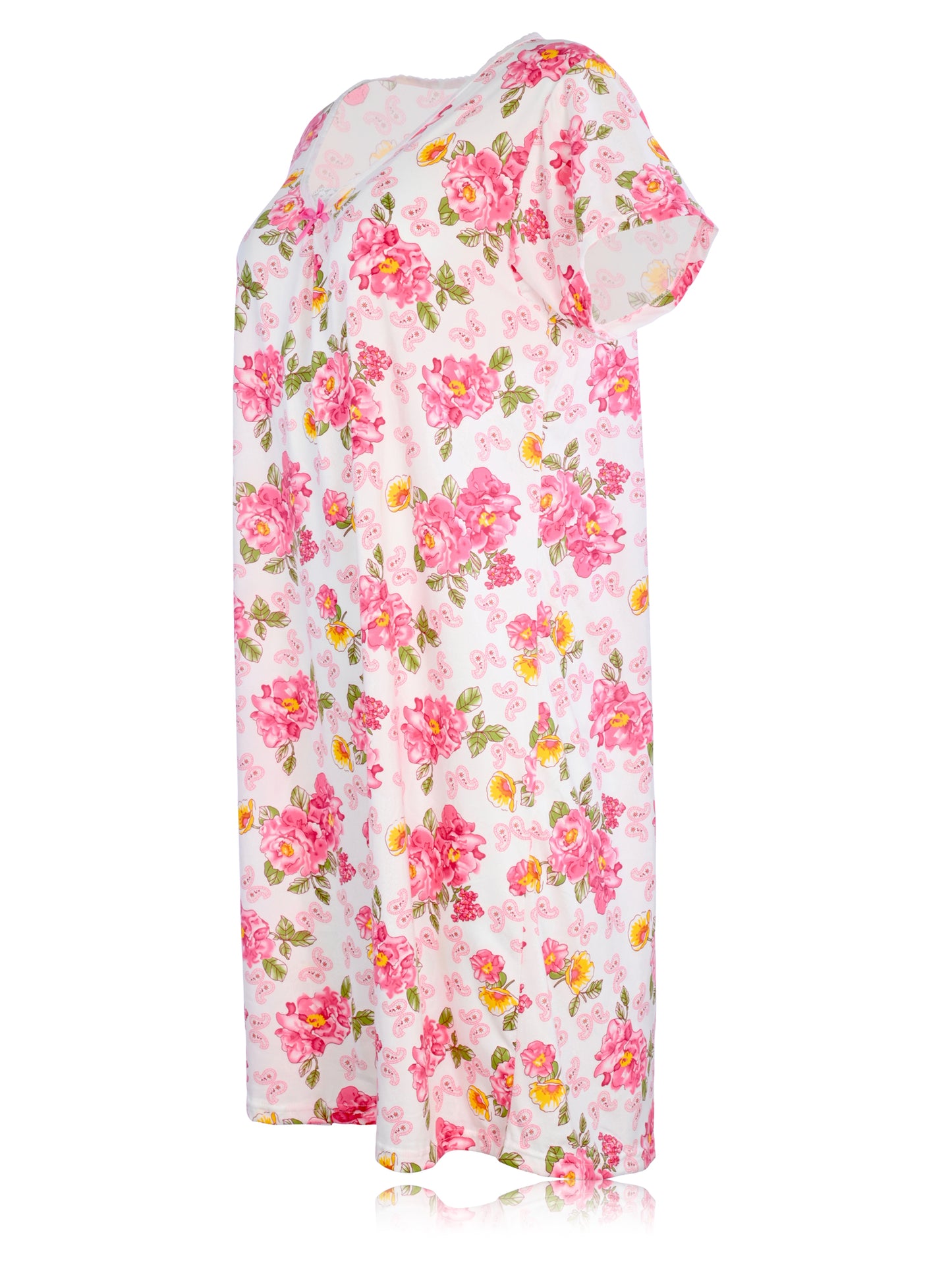 JEFFRICO Womens Nightgowns Short Sleeve Sleepwear Soft Pajama Dress Nightshirts