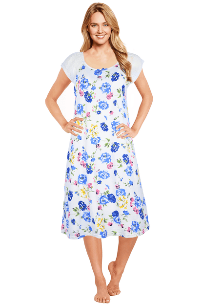 JEFFRICO Womens Nightgowns Sleepwear Soft Pajama Dress Nightshirts