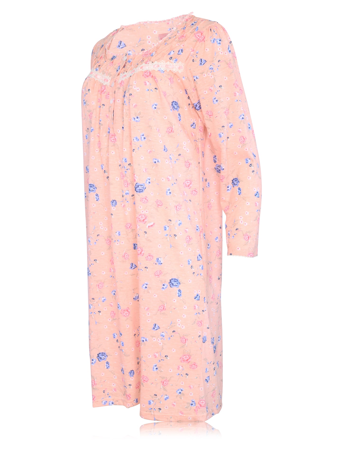 JEFFRICO Womens Long Sleeve Nightgowns Sleepwear Soft Pajama Dress Nightshirts