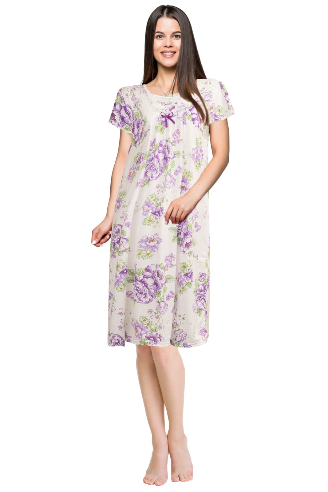 JEFFRICO Womens Nightgowns Sleepwear Soft Pajama Dress Nightshirts