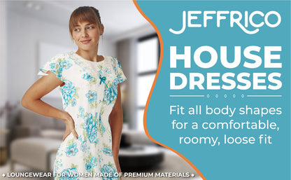JEFFRICO Womens Nightgowns Sleepwear Soft Pajama Dress Nightshirts