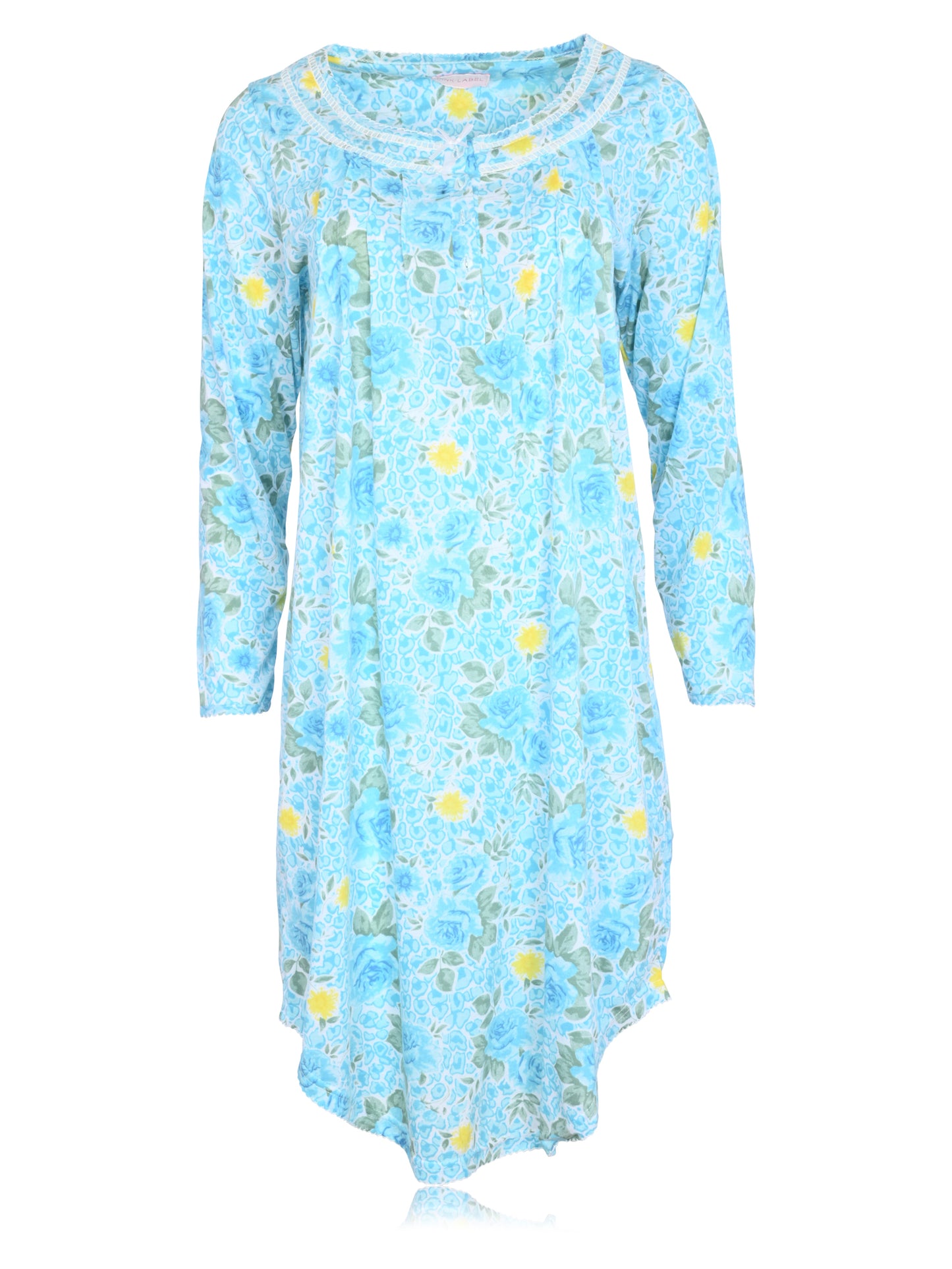 JEFFRICO Womens Long Sleeve Nightgowns Sleepwear Soft Pajama Dress Nightshirts