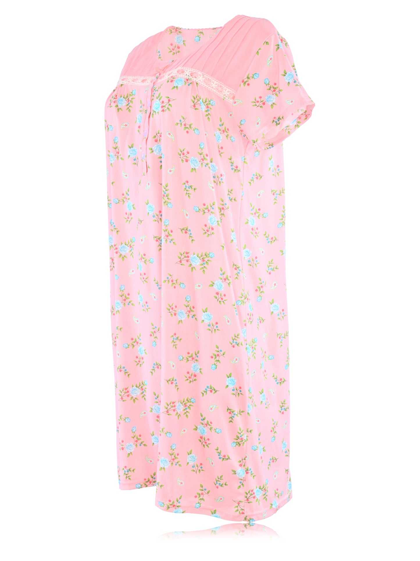 JEFFRICO Womens Short Sleeve Nightgowns Sleepwear Soft Pajama Dress Nightshirts