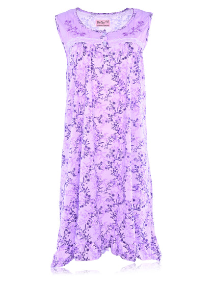 JEFFRICO Womens Sleeveless Nightgowns Sleepwear Soft Pajama Dress Nightshirts