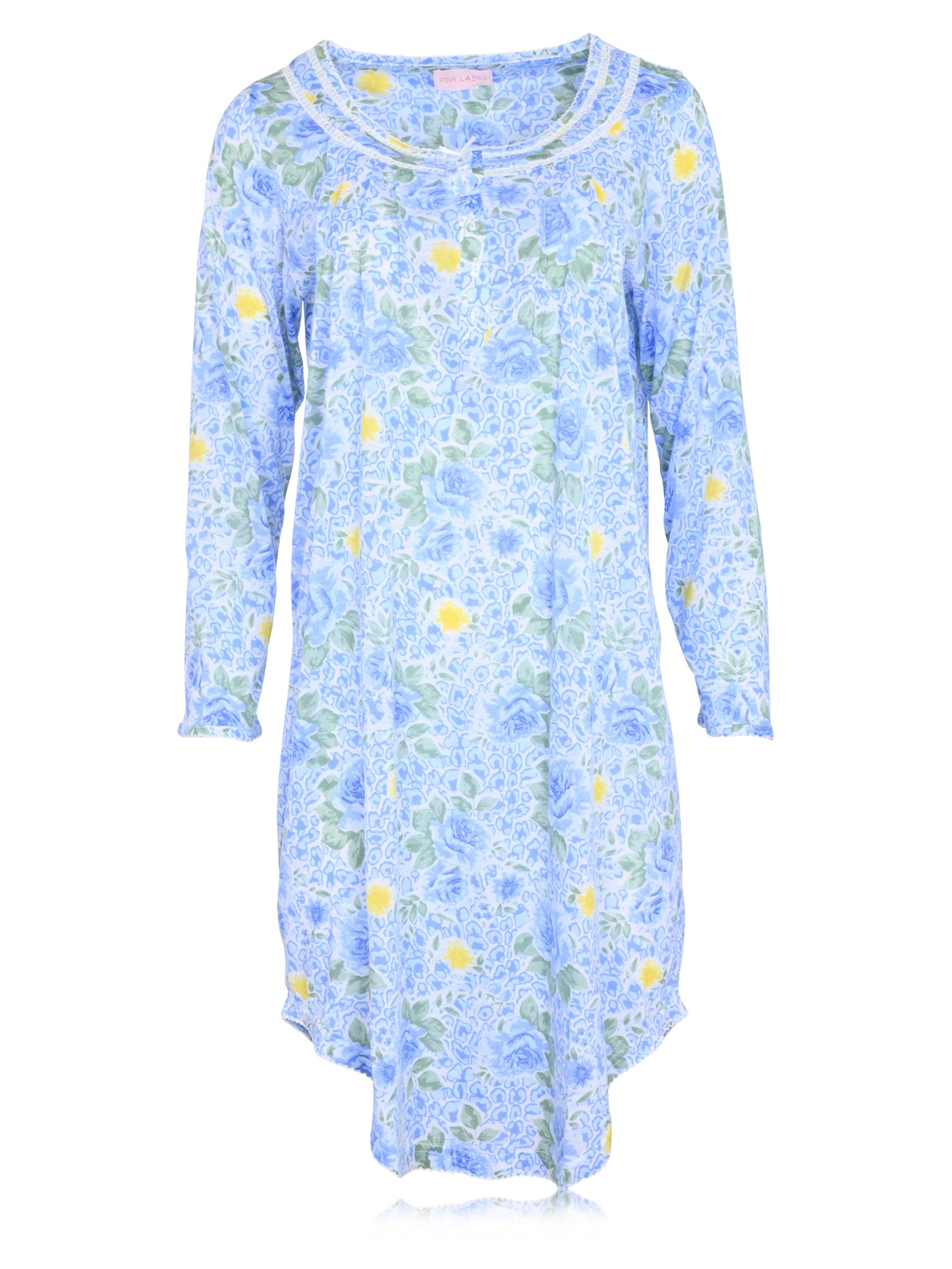 JEFFRICO Womens Long Sleeve Nightgowns Sleepwear Soft Pajama Dress Nightshirts