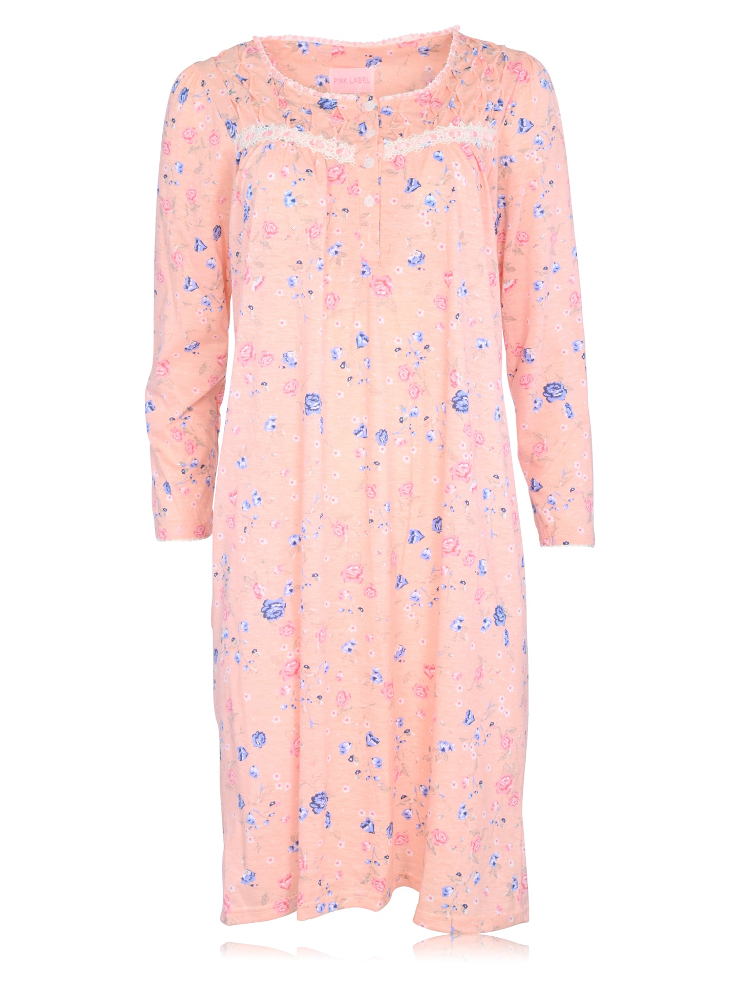 JEFFRICO Womens Long Sleeve Nightgowns Sleepwear Soft Pajama Dress Nightshirts